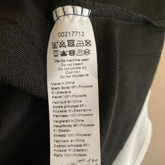 Black and White Long Sleeve Layered Look Top Shirt - Picture 9 of 10